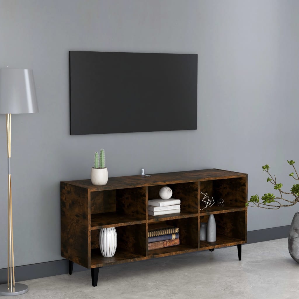 Tv-Bänk Med Metallben 69,5X30X50 Cm