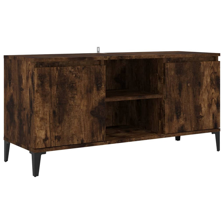 Tv-Bänk Med Metallben 103,5X35X50 Cm