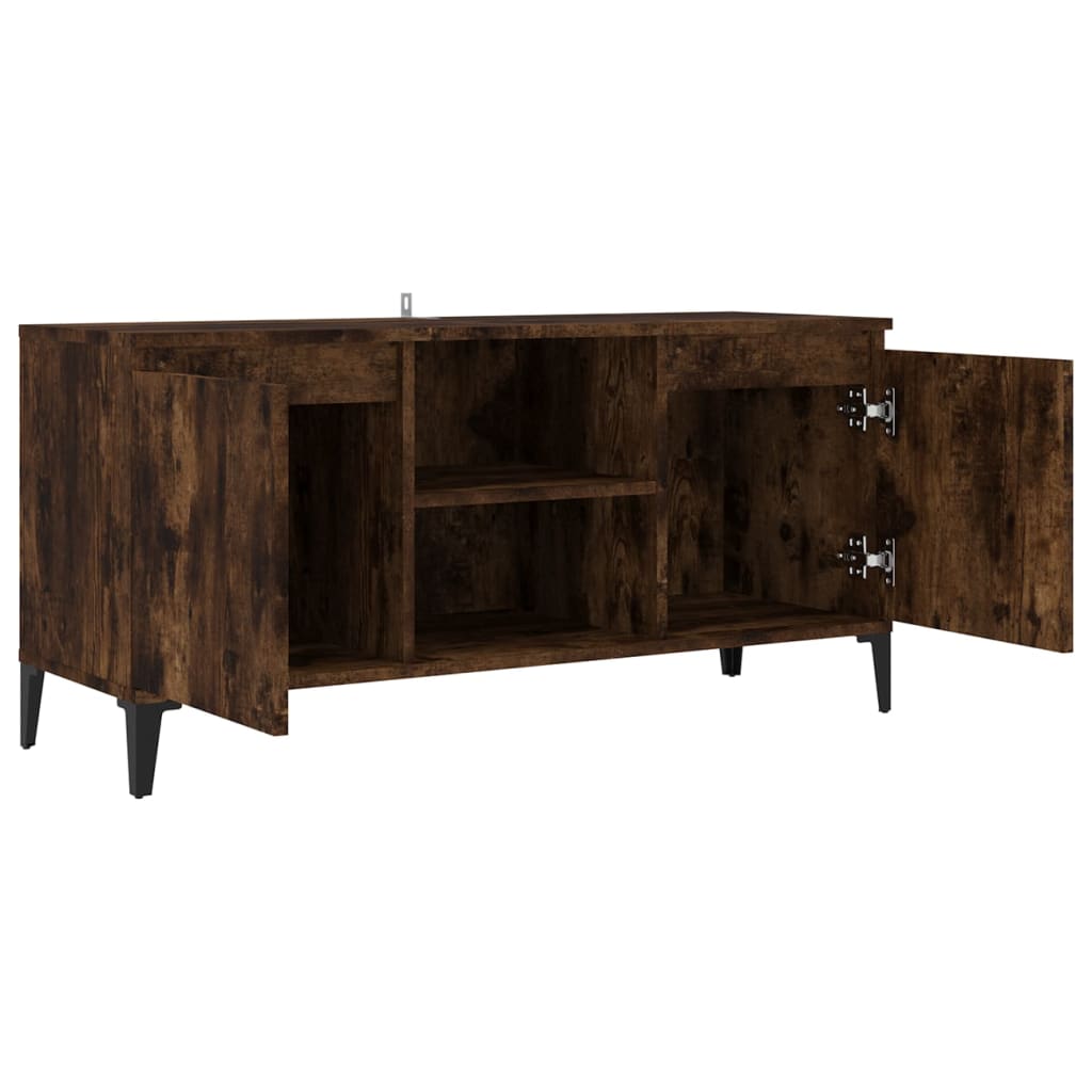 Tv-Bänk Med Metallben 103,5X35X50 Cm