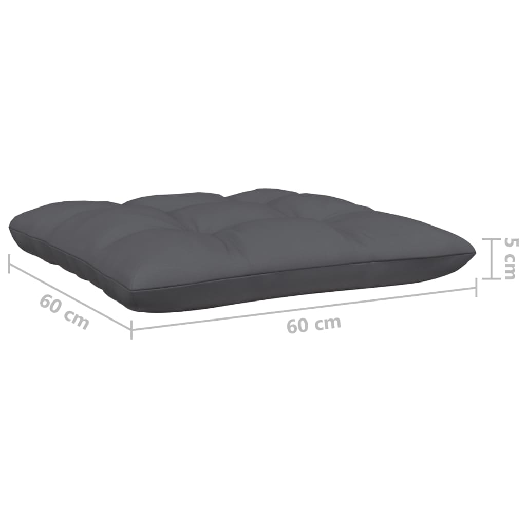 Loungegrupp Med Antracit Dynor 4 Delar Massiv Furu