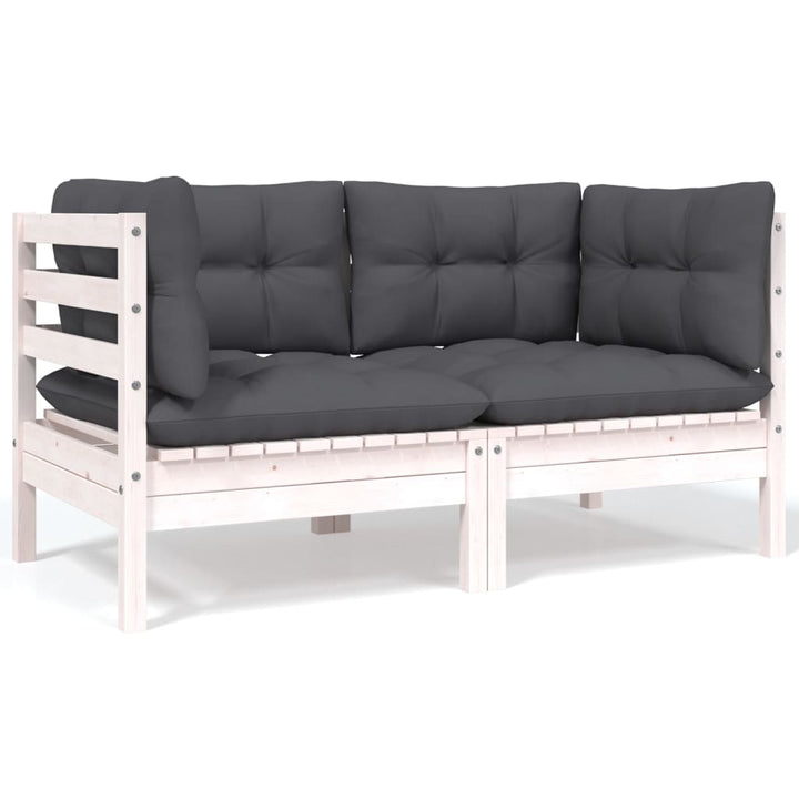 Loungegrupp Med Dynor 5 Delar Massiv Furu