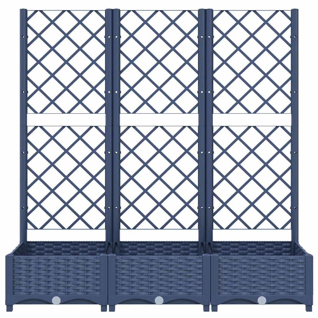Odlingslåda Med Spaljé 120X40X121,5 Cm Pp