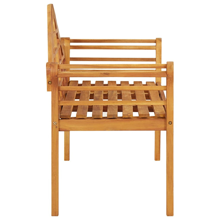 Trädgårdsbänk 125 Cm Massivt Akaciaträ