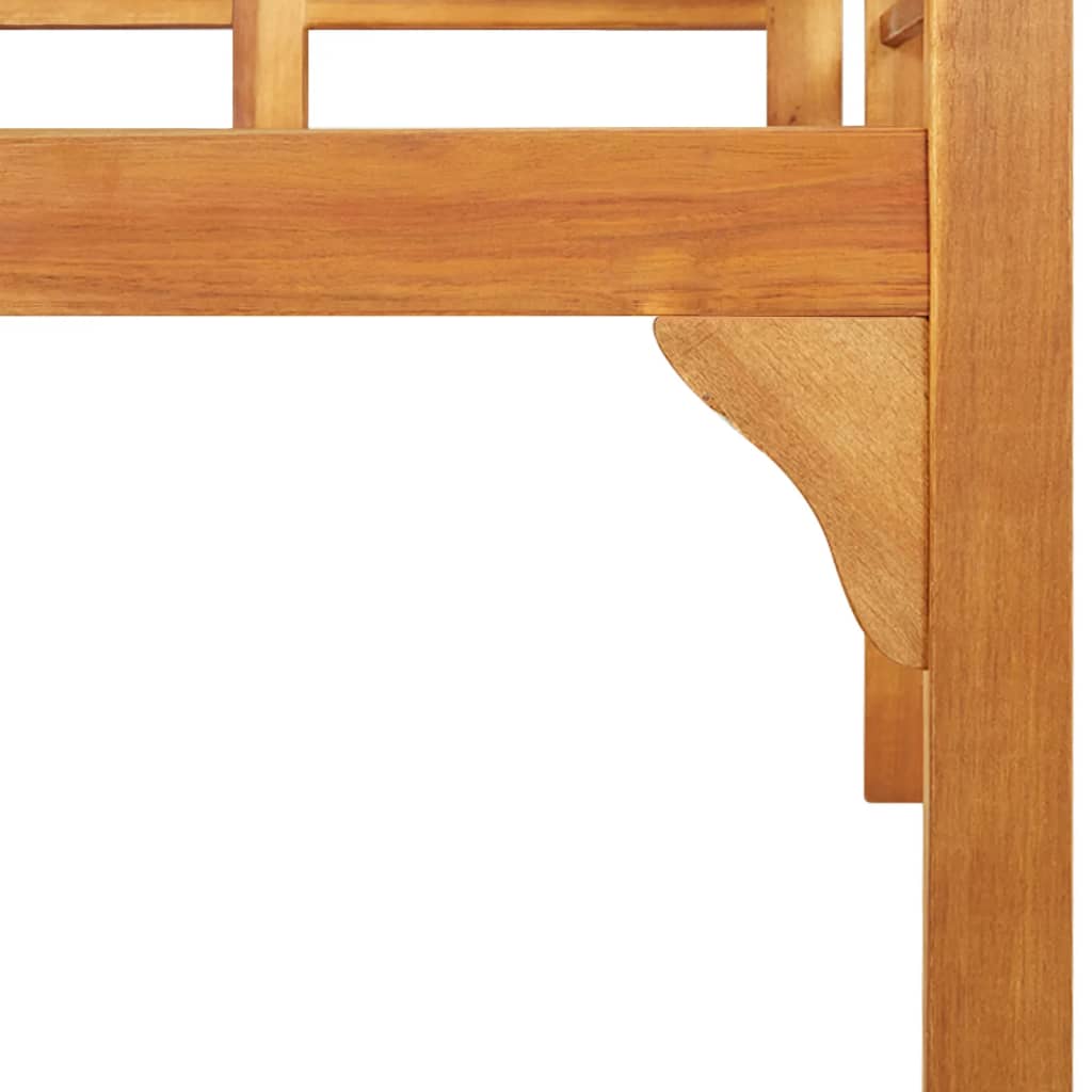 Trädgårdsbänk 125 Cm Massivt Akaciaträ
