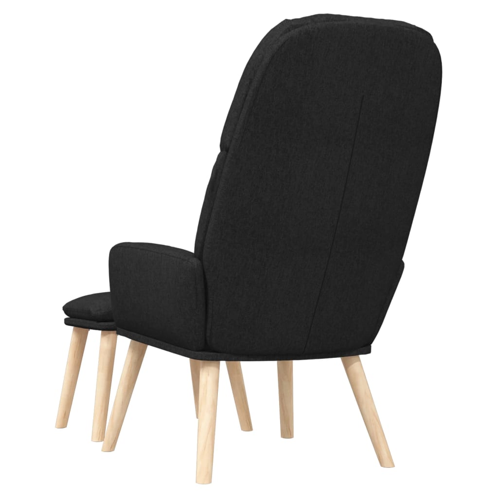 Vilstol Med Fotpall Tyg