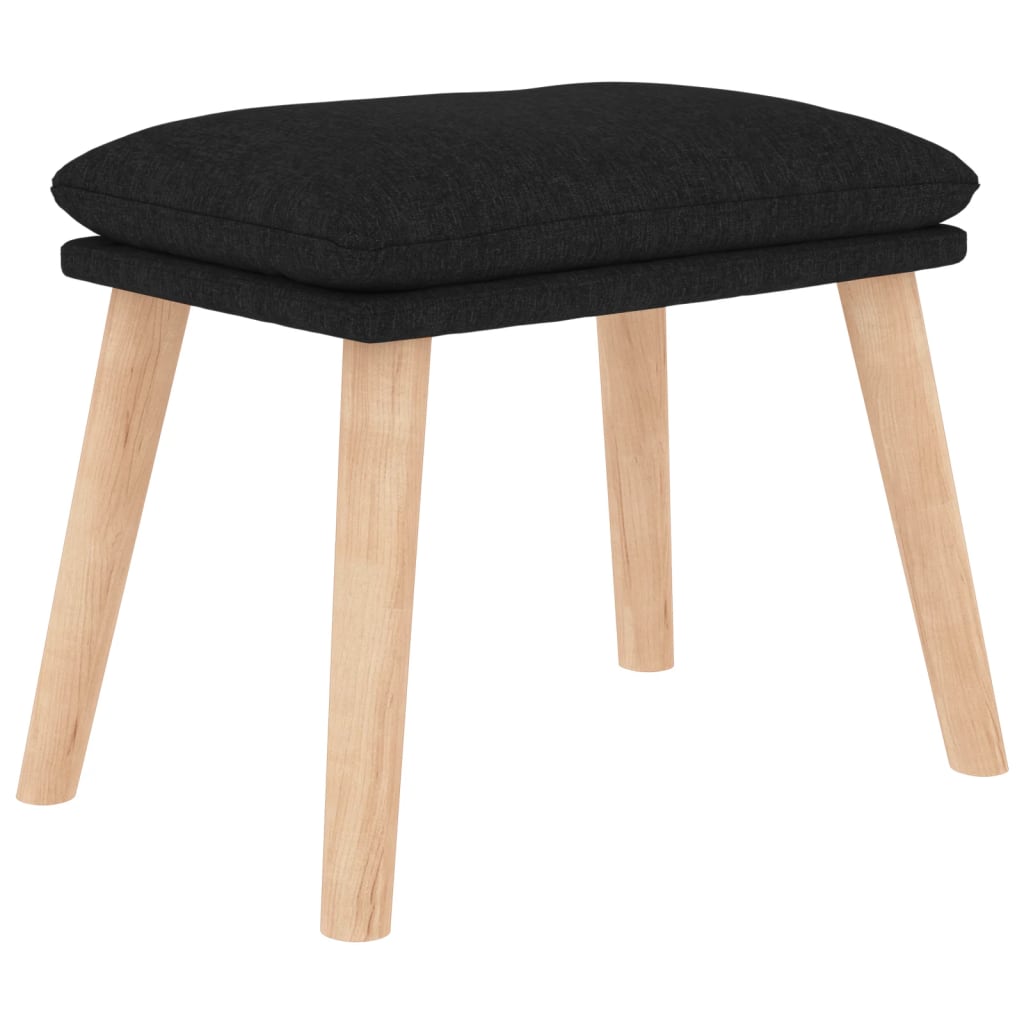 Vilstol Med Fotpall Tyg