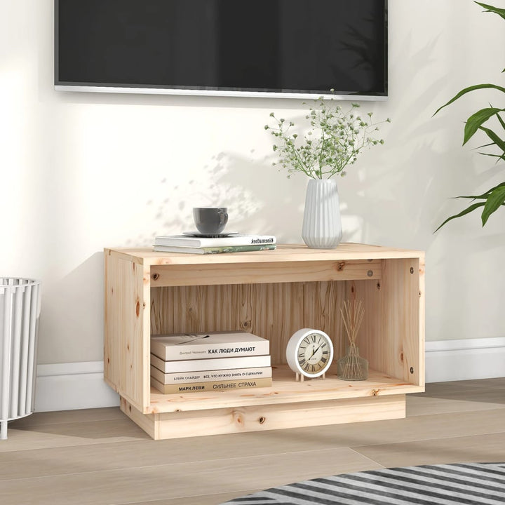 Tv-Bänk 60X35X35 Cm Massiv Furu