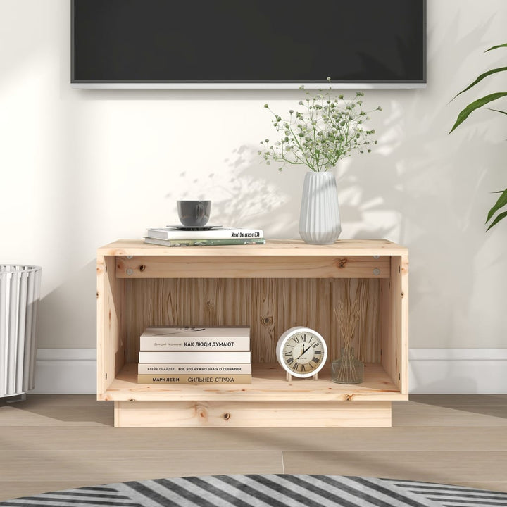 Tv-Bänk 60X35X35 Cm Massiv Furu