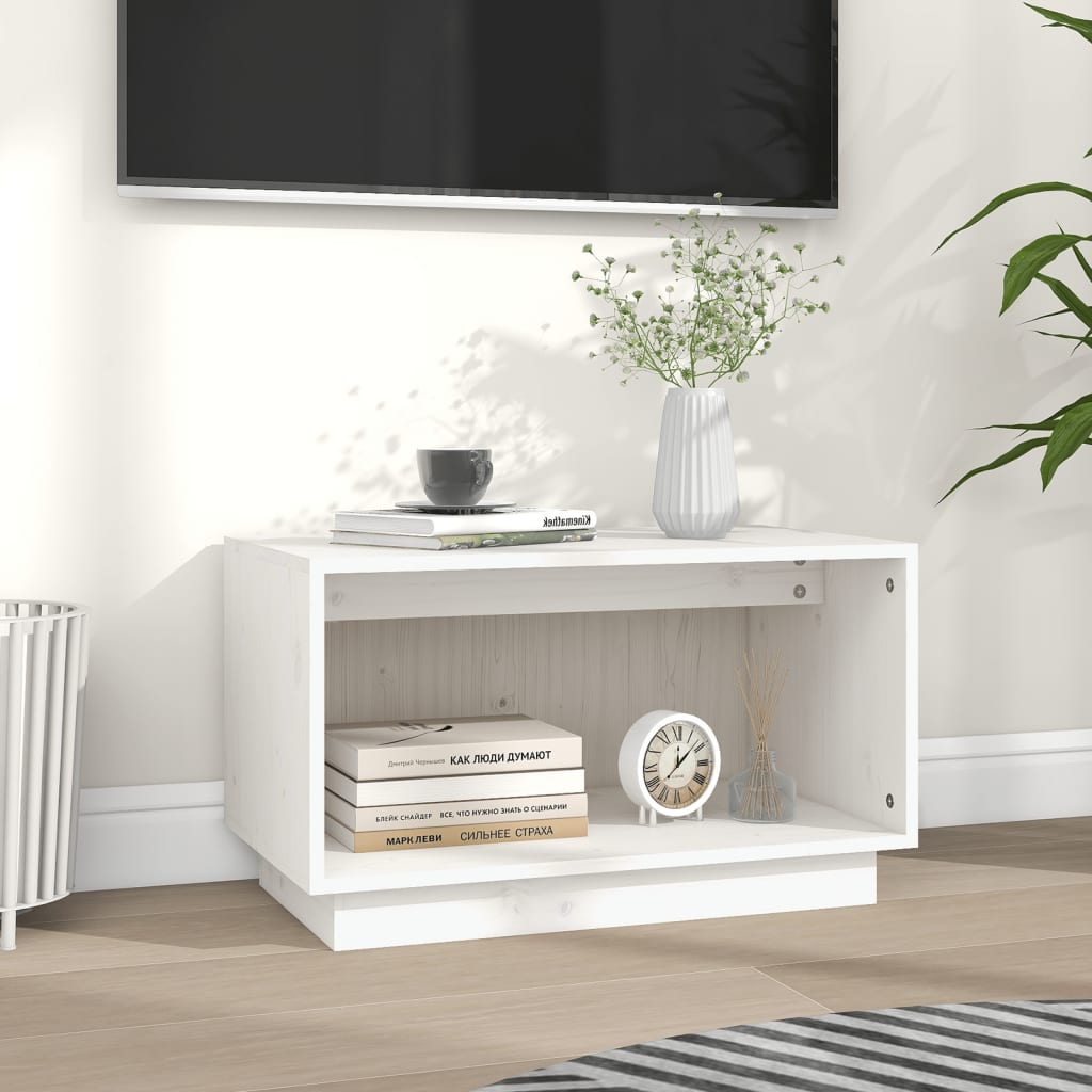 Tv-Bänk 60X35X35 Cm Massiv Furu