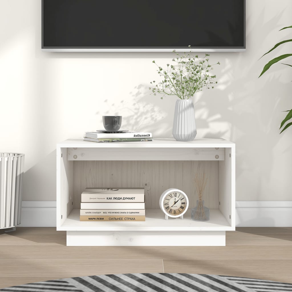 Tv-Bänk 60X35X35 Cm Massiv Furu