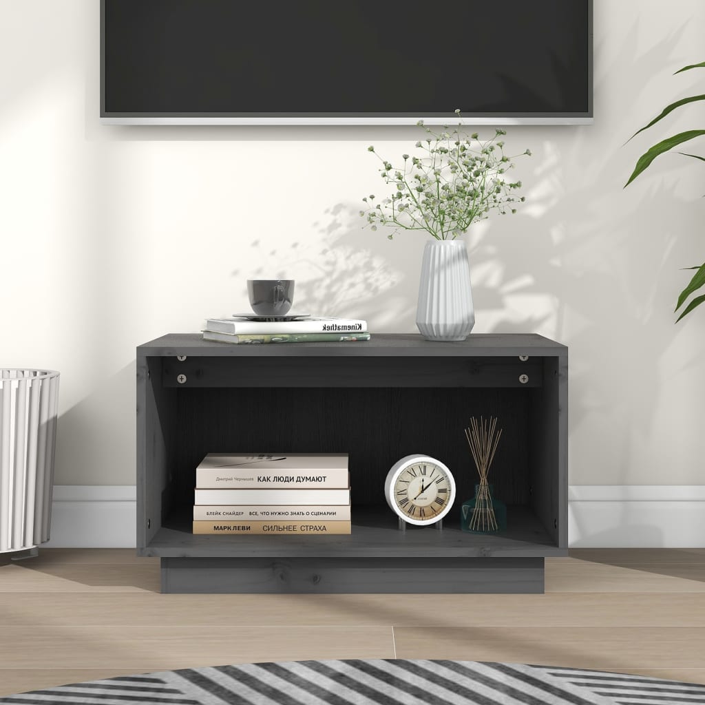Tv-Bänk 60X35X35 Cm Massiv Furu