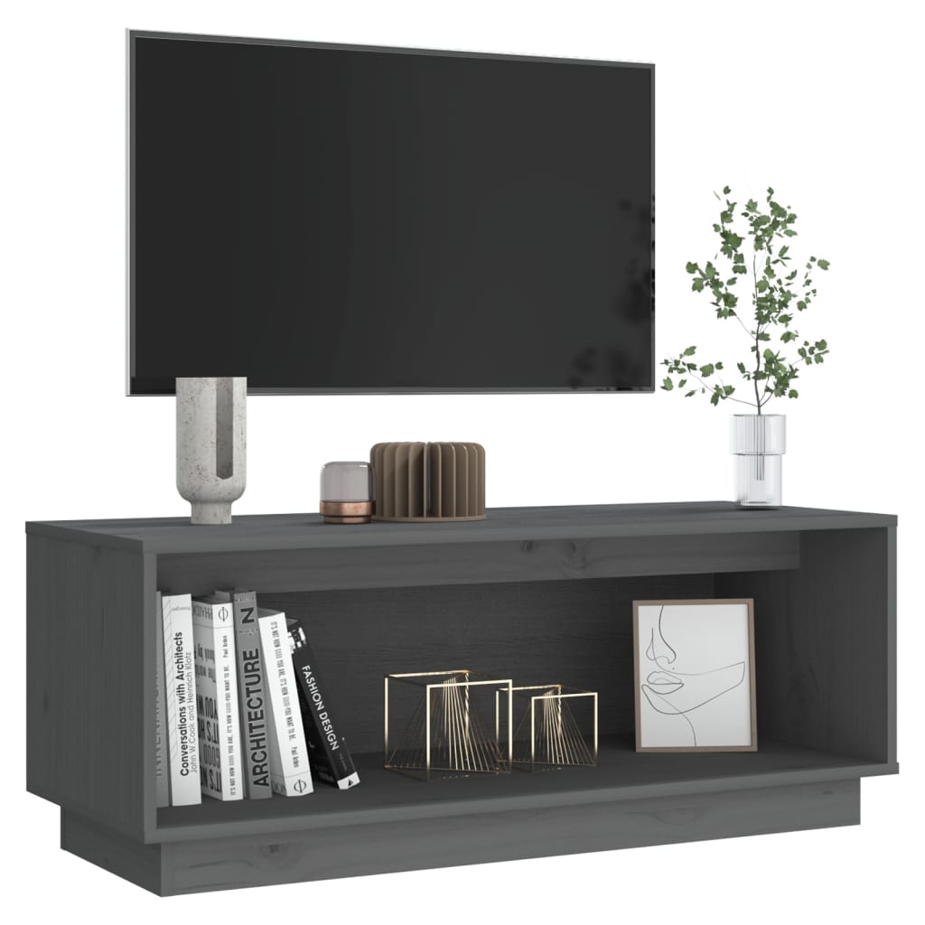 Tv-Bänk 90X35X35 Cm Massiv Furu