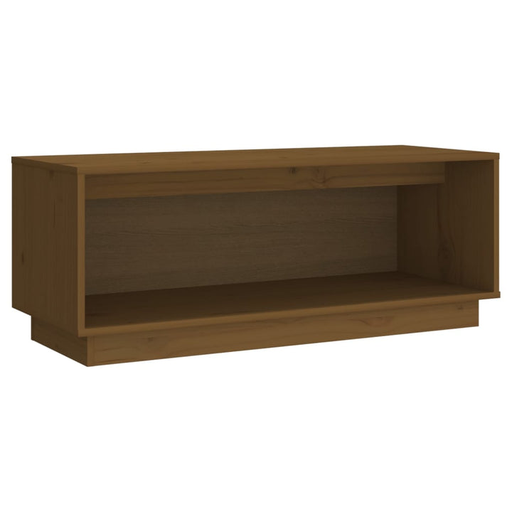 Tv-Bänk 90X35X35 Cm Massiv Furu