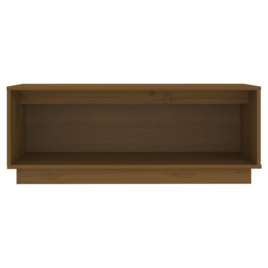 Tv-Bänk 90X35X35 Cm Massiv Furu