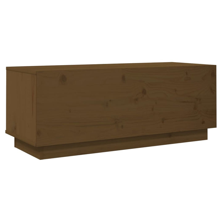 Tv-Bänk 90X35X35 Cm Massiv Furu