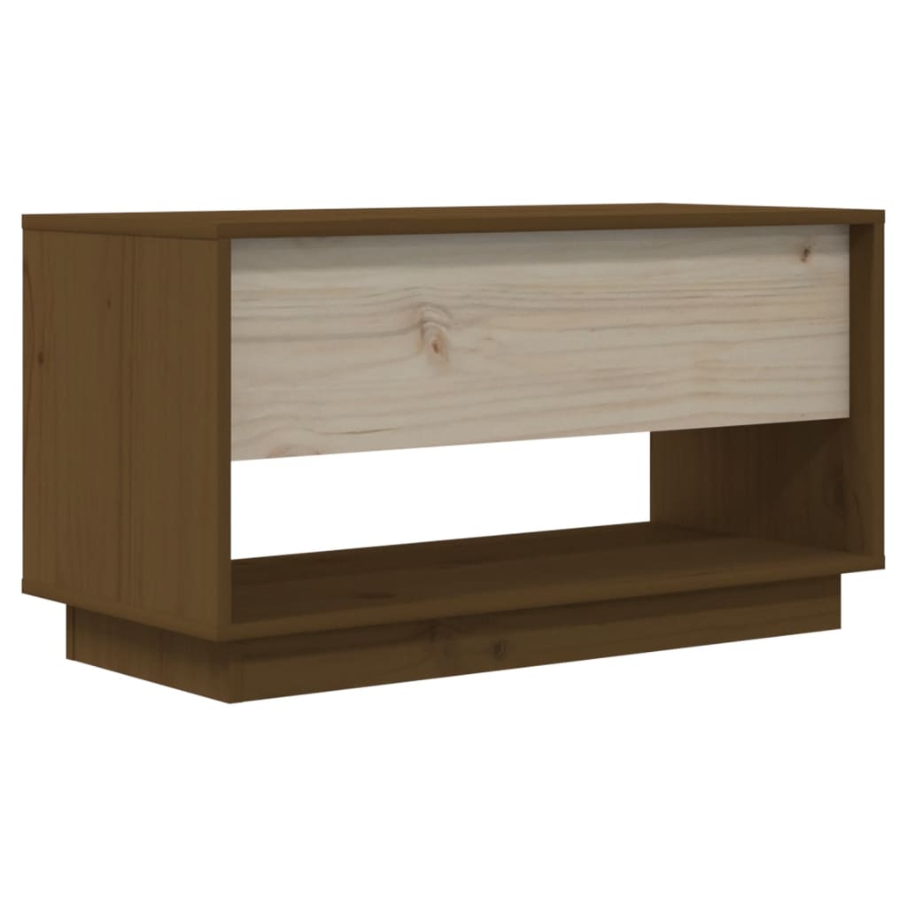 Tv-Bänk 74X34X40 Cm Massiv Furu