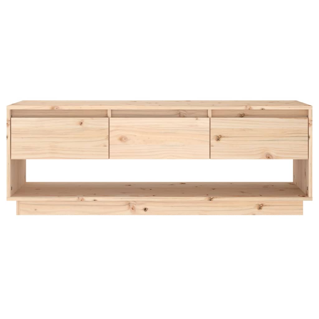 Tv-Bänk 110,5X34X40 Cm Massiv Furu