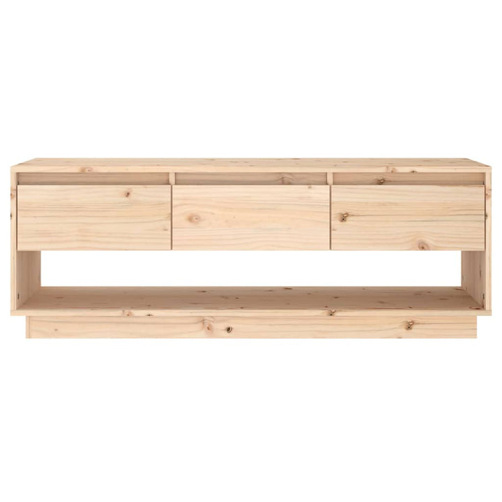 Tv-Bänk 110,5X34X40 Cm Massiv Furu