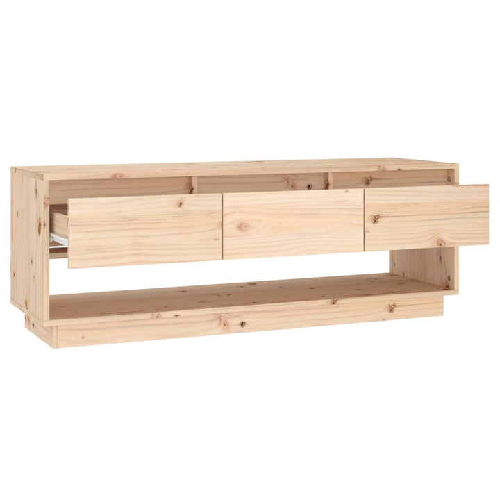 Tv-Bänk 110,5X34X40 Cm Massiv Furu