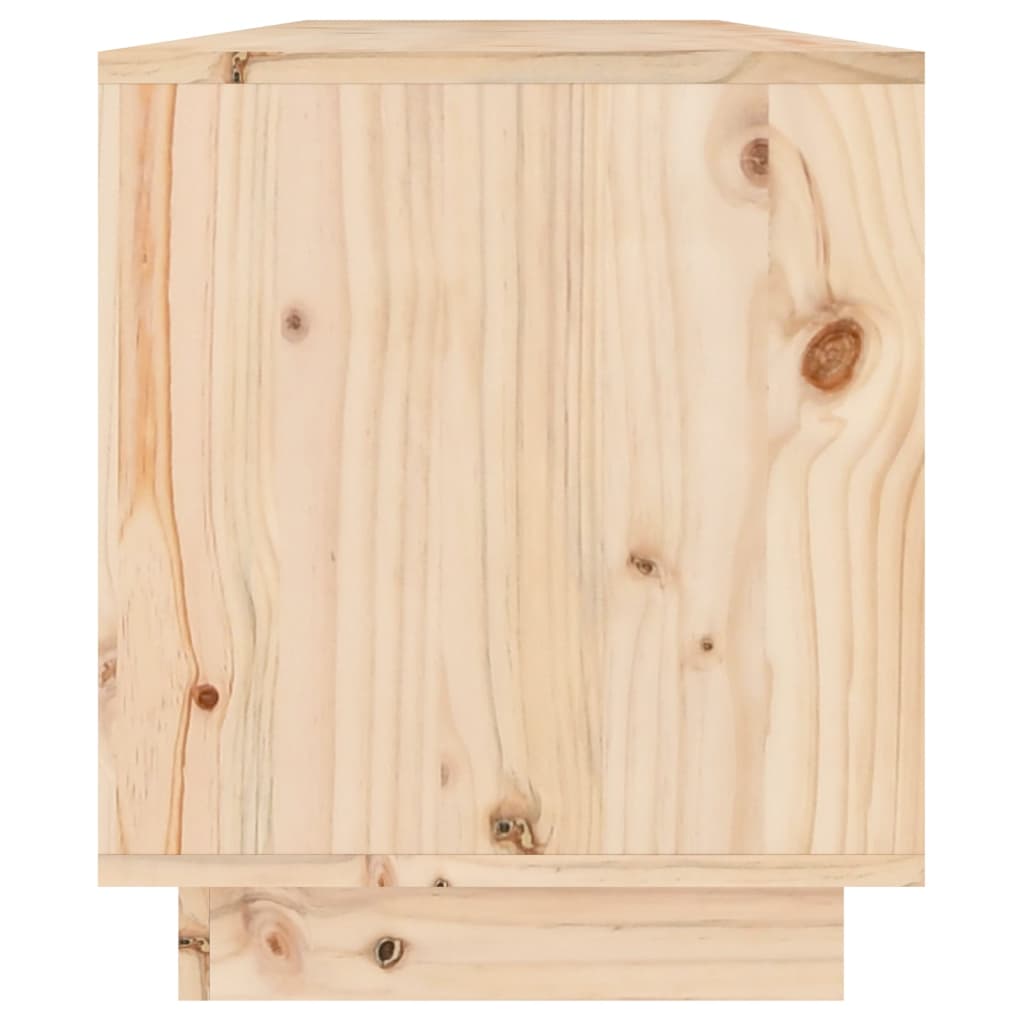 Tv-Bänk 110,5X34X40 Cm Massiv Furu