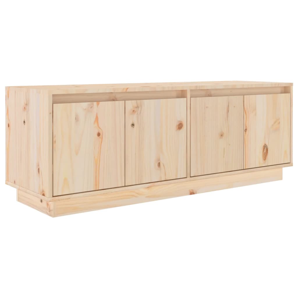 Tv-Bänk 110X34X40 Cm Massiv Furu