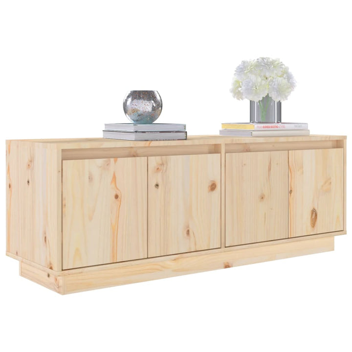 Tv-Bänk 110X34X40 Cm Massiv Furu