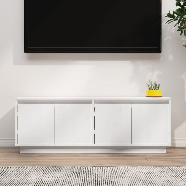 Tv-Bänk 110X34X40 Cm Massiv Furu