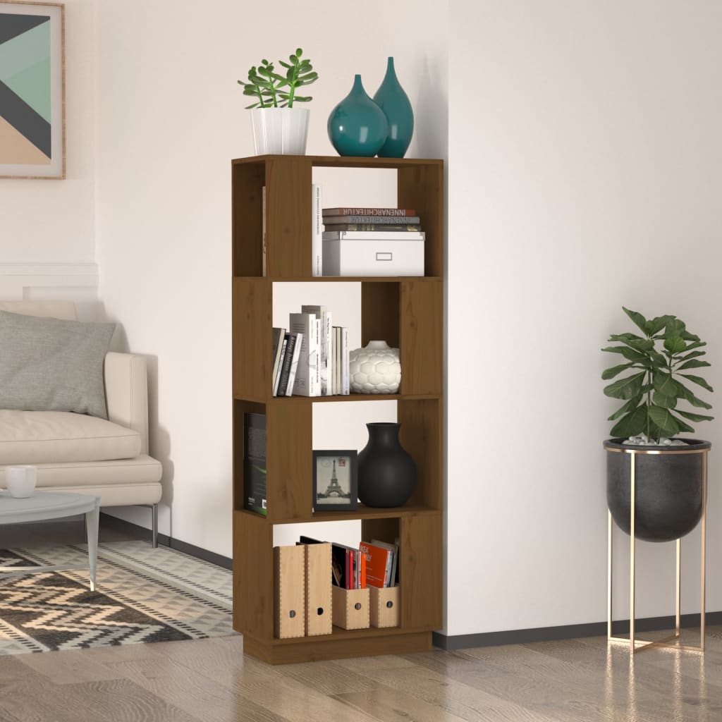 Bokhylla/Rumsavdelare 51X25X132 Cm Massiv Furu