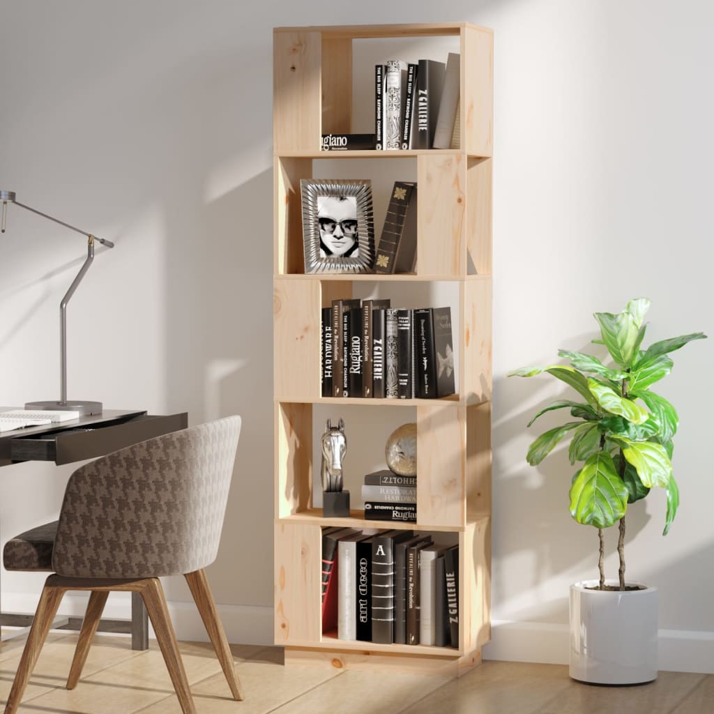 Bokhylla/Rumsavdelare 51X25X163,5 Cm Massiv Furu