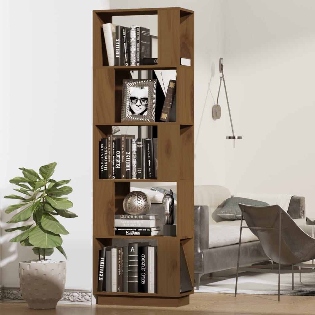 Bokhylla/Rumsavdelare 51X25X163,5 Cm Massiv Furu