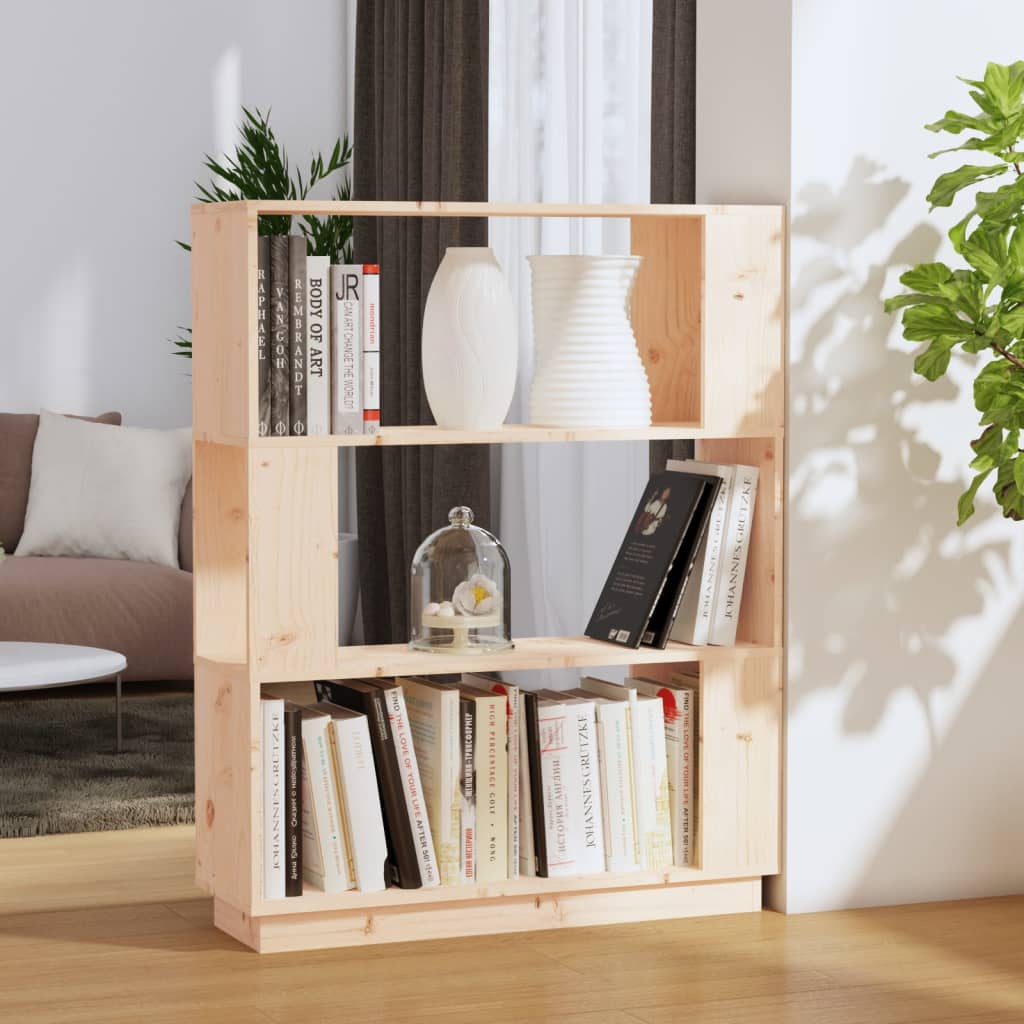 Bokhylla/Rumsavdelare 80X25X101 Cm Massiv Furu