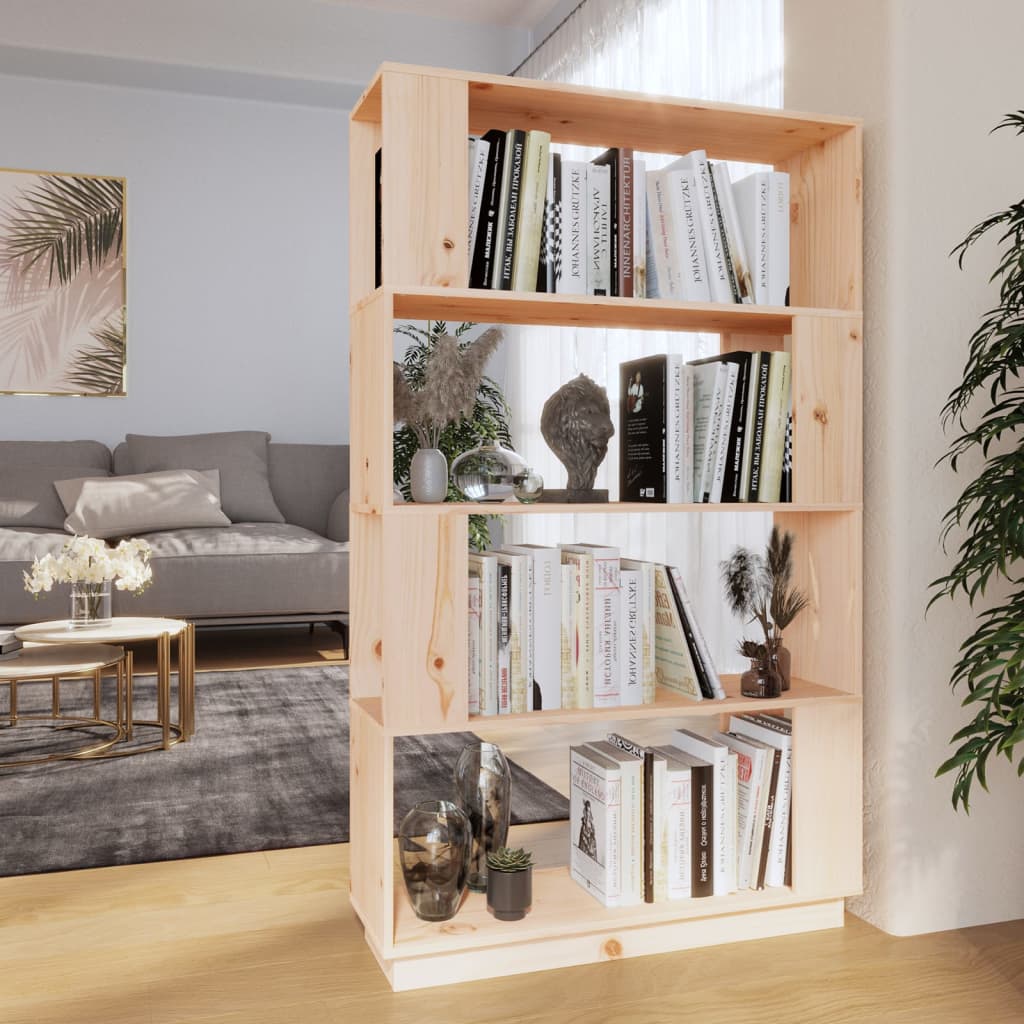 Bokhylla/Rumsavdelare 80X25X132 Cm Massiv Furu