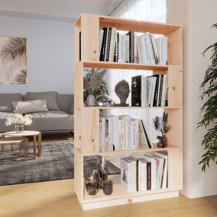 Bokhylla/Rumsavdelare 80X25X132 Cm Massiv Furu