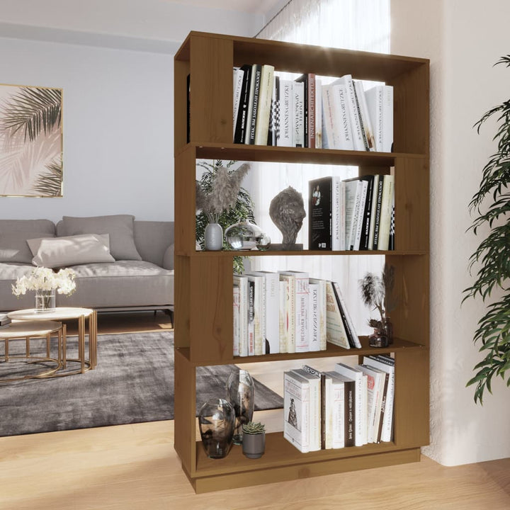 Bokhylla/Rumsavdelare 80X25X132 Cm Massiv Furu