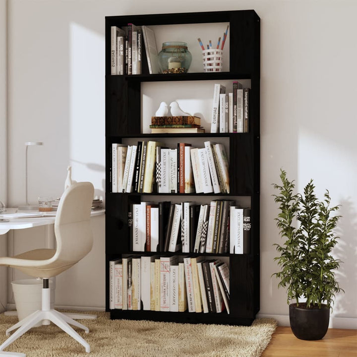 Bokhylla/Rumsavdelare 80X25X163,5 Cm Massiv Furu