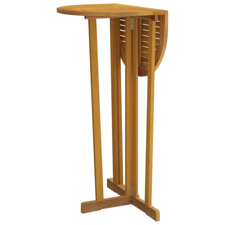 Hopfällbart Barbord 90X65X105 Cm Massiv Teak