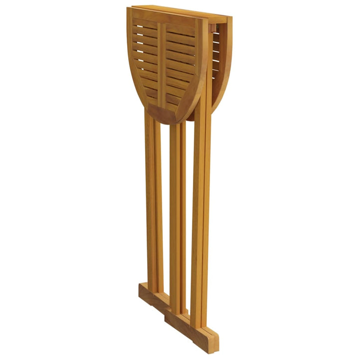 Hopfällbart Barbord 90X65X105 Cm Massiv Teak