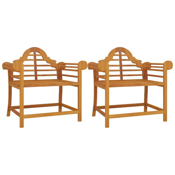 Trädgårdsstolar 2 St 91X62X94 Cm Massiv Teak