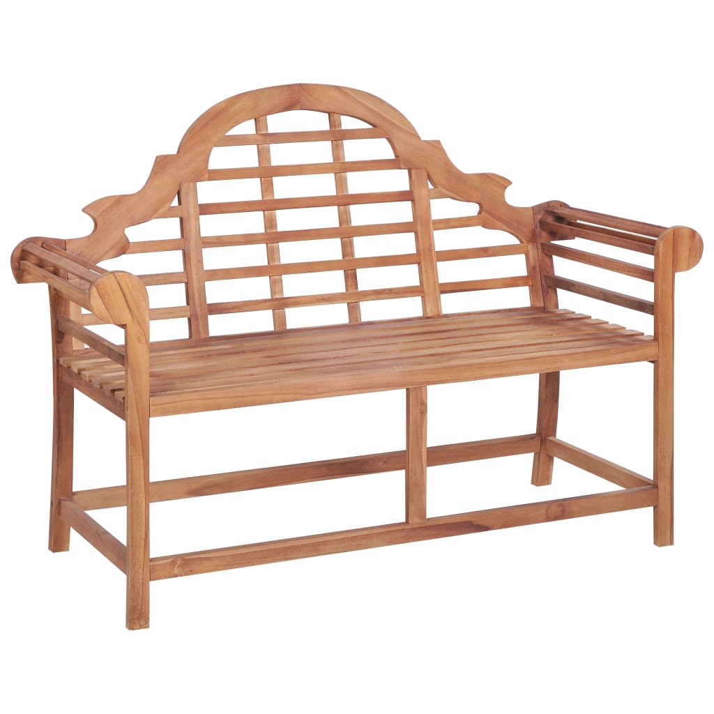 Trädgårdsbänk 127X58,5X92,5 Cm Massiv Teak