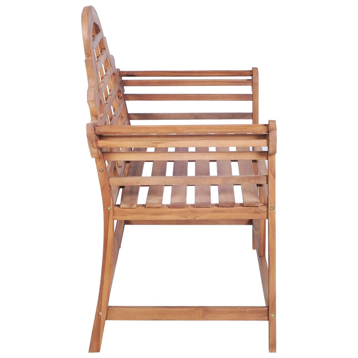 Trädgårdsbänk 127X58,5X92,5 Cm Massiv Teak