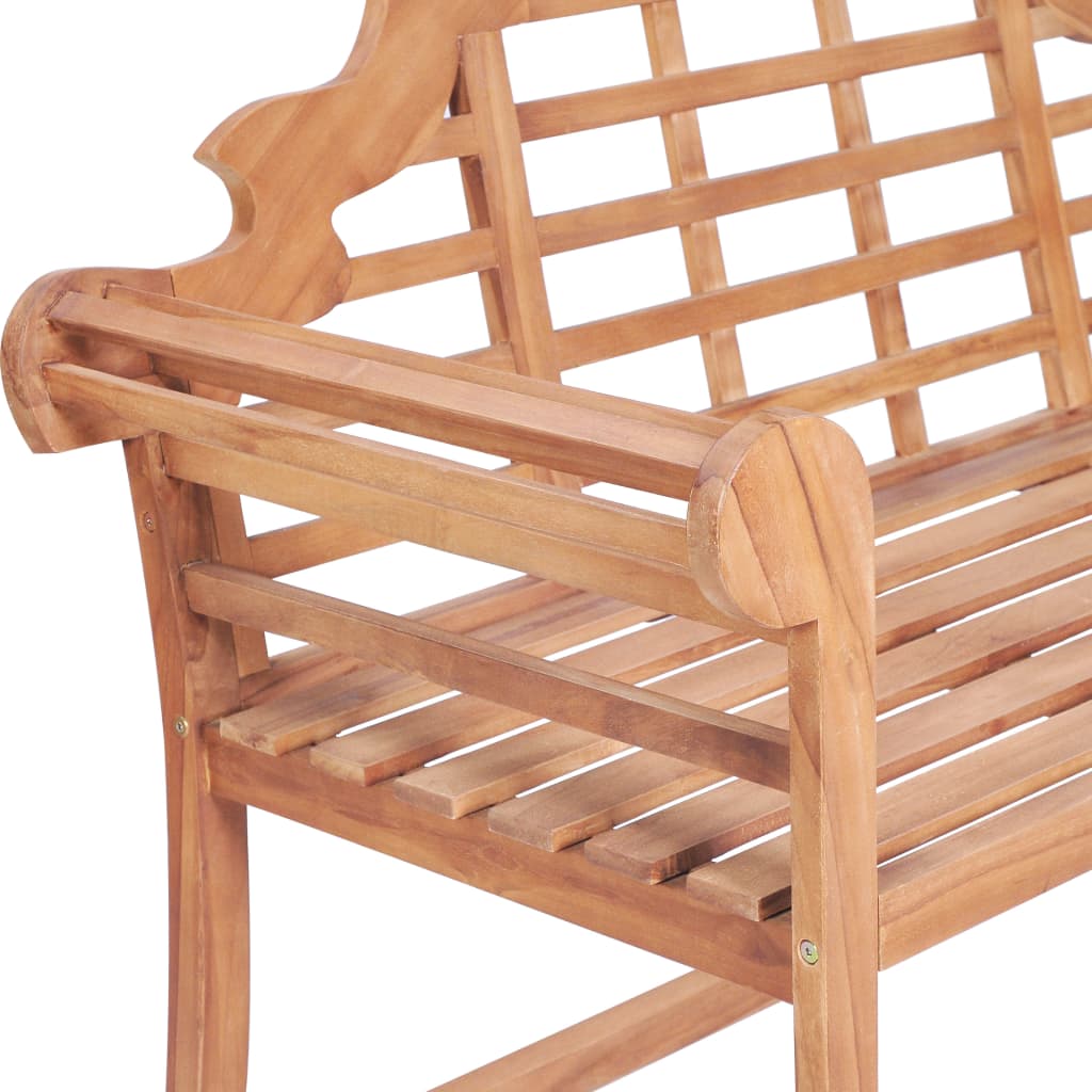 Trädgårdsbänk 127X58,5X92,5 Cm Massiv Teak