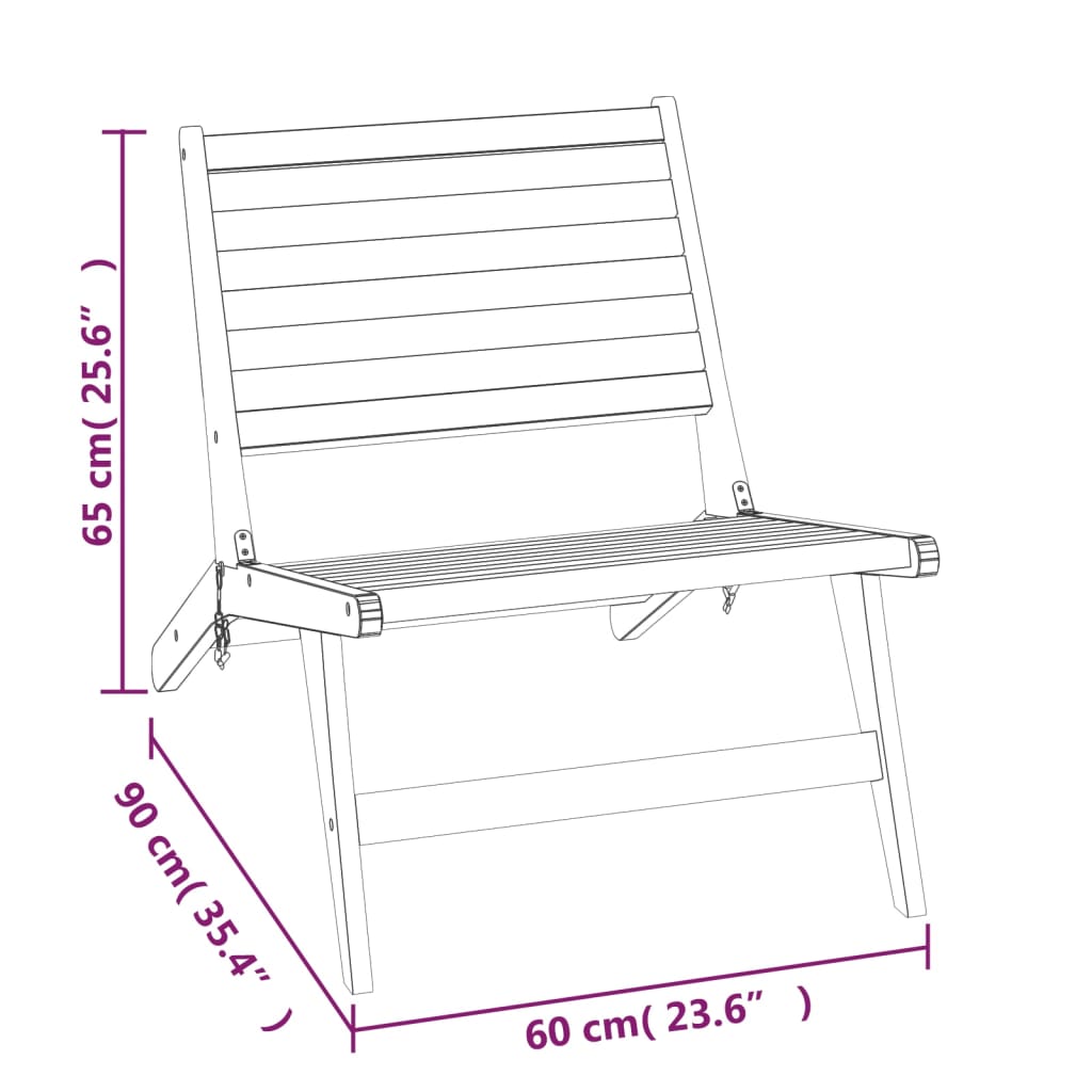 Trädgårdsstol Massiv Teak