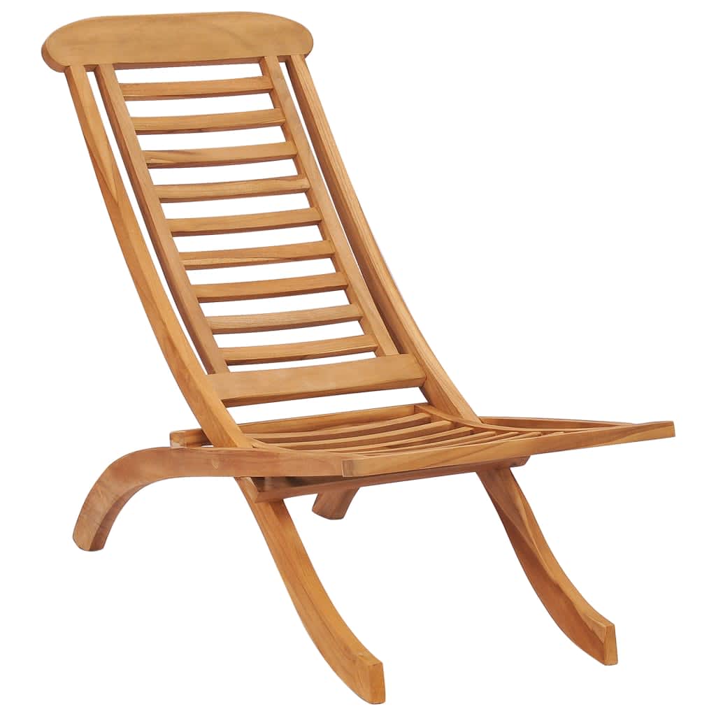 Hopfällbar Trädgårdsstol 50X90X69 Cm Massiv Teak