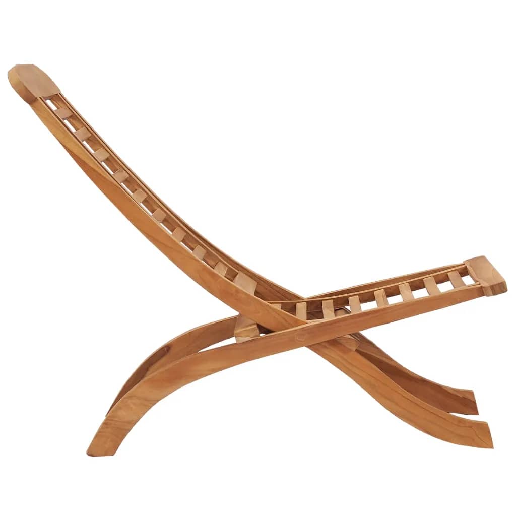 Hopfällbar Trädgårdsstol 50X90X69 Cm Massiv Teak