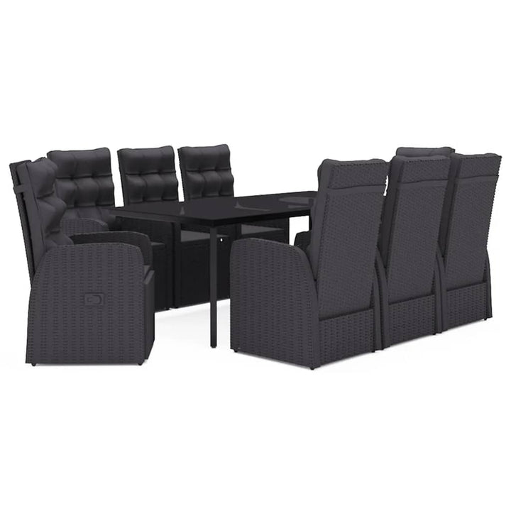 Matgrupp För Trädgården Med Dynor 9 Delar