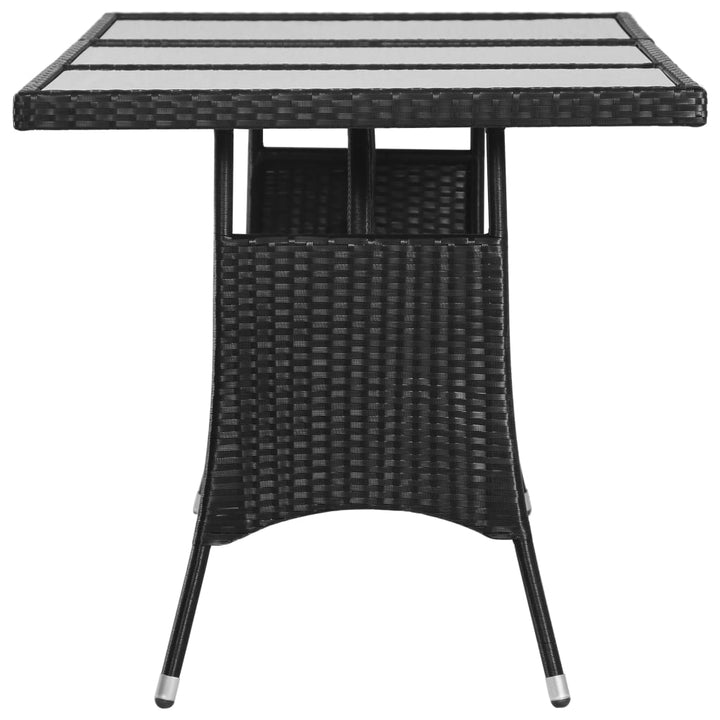 Trädgårdsbord Svart Konstrotting