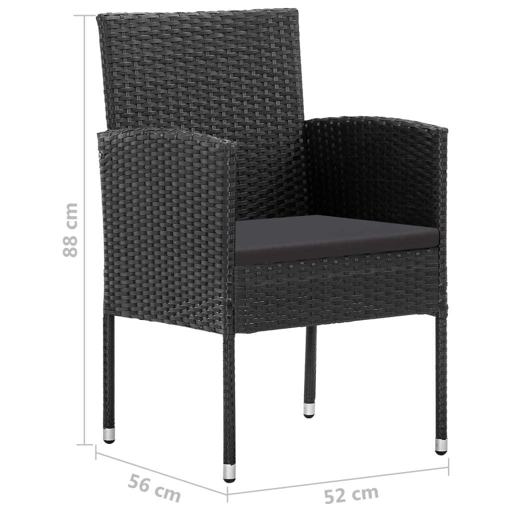 Trädgårdsstolar Med Dynor 4 St Konstrotting