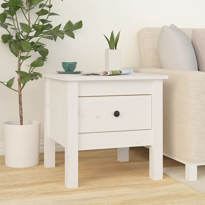Sidobord 2 St Massivt Furuträ