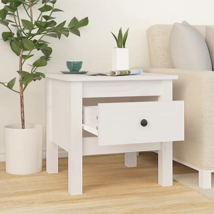 Sidobord 2 St Massivt Furuträ