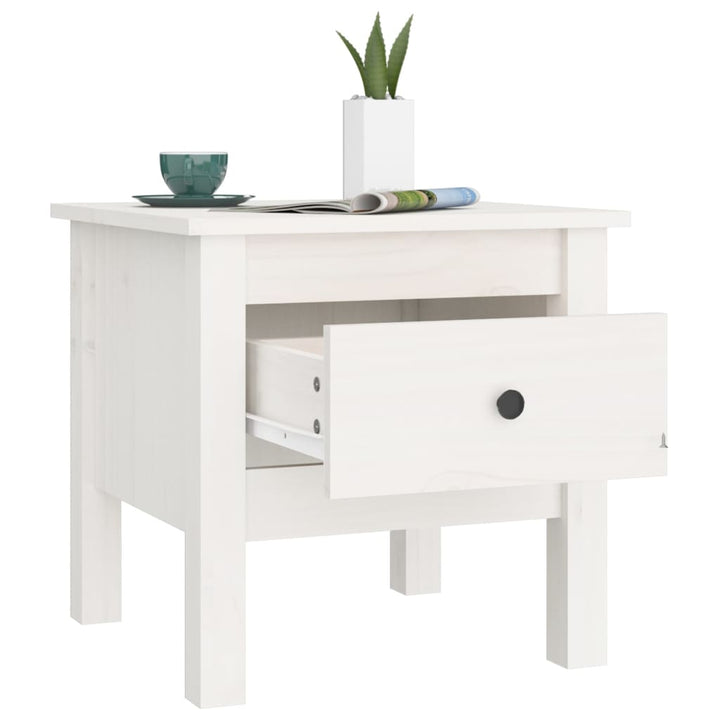 Sidobord 2 St Massivt Furuträ